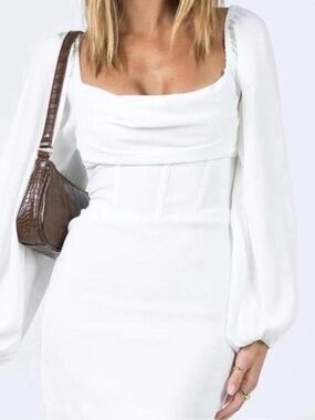 Princess Polly  Off-Shoulder Drape Neck Mini Dress